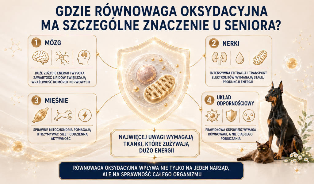 Dlaczego starsze psy i koty potrzebują wsparcia antyoksydacyjnego 2